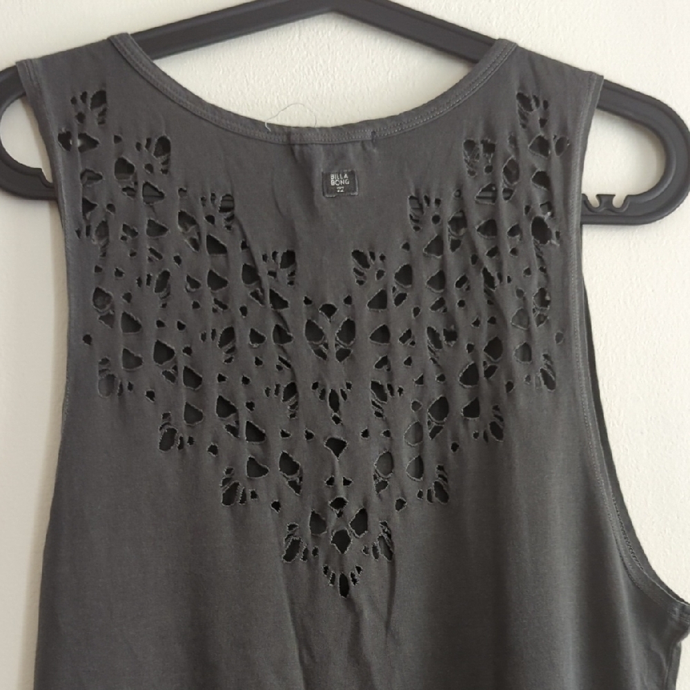 Billabong Gray Boxy Coverup dress
